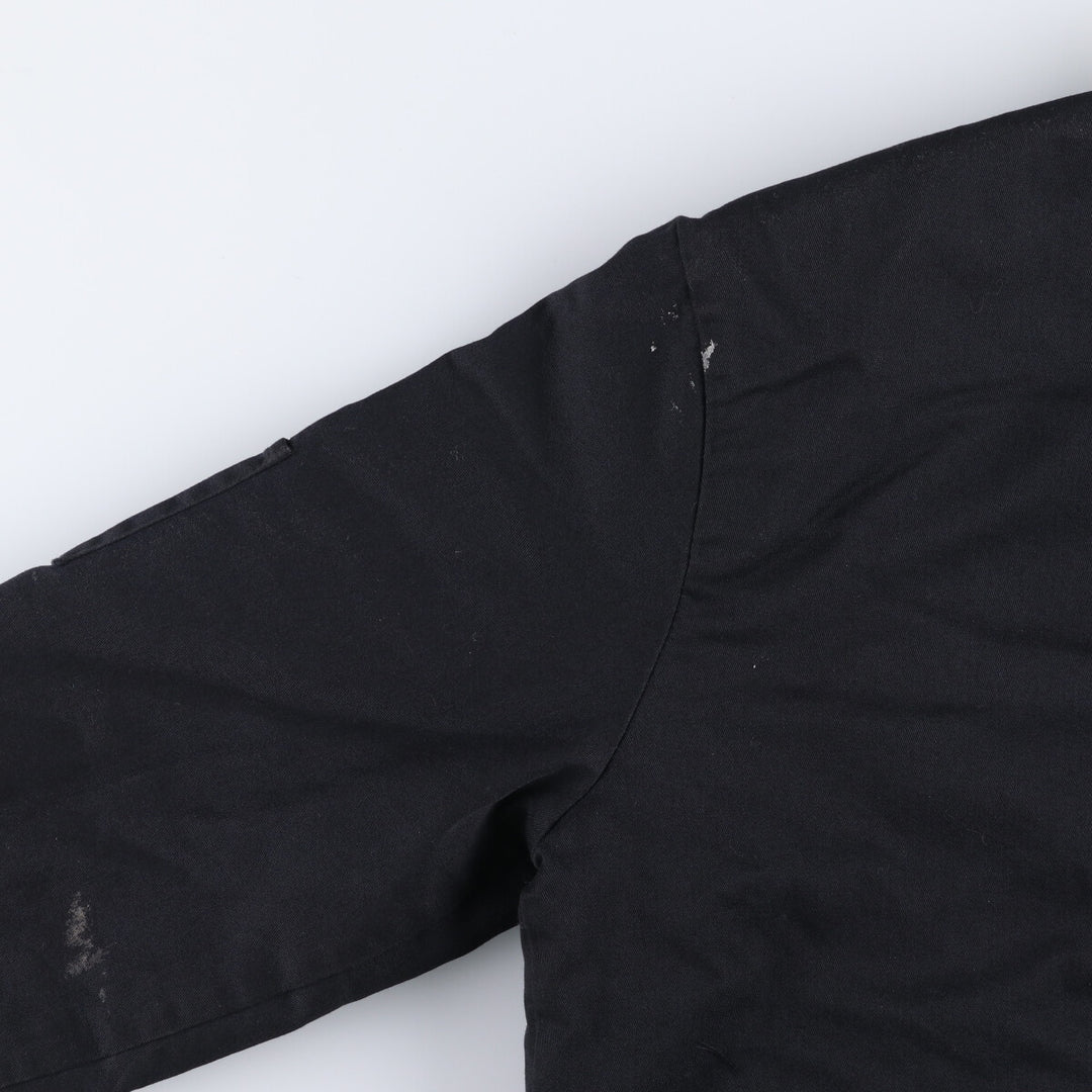 Dickies padded work jacket, men's size L polyester black type Vintage Second Hand