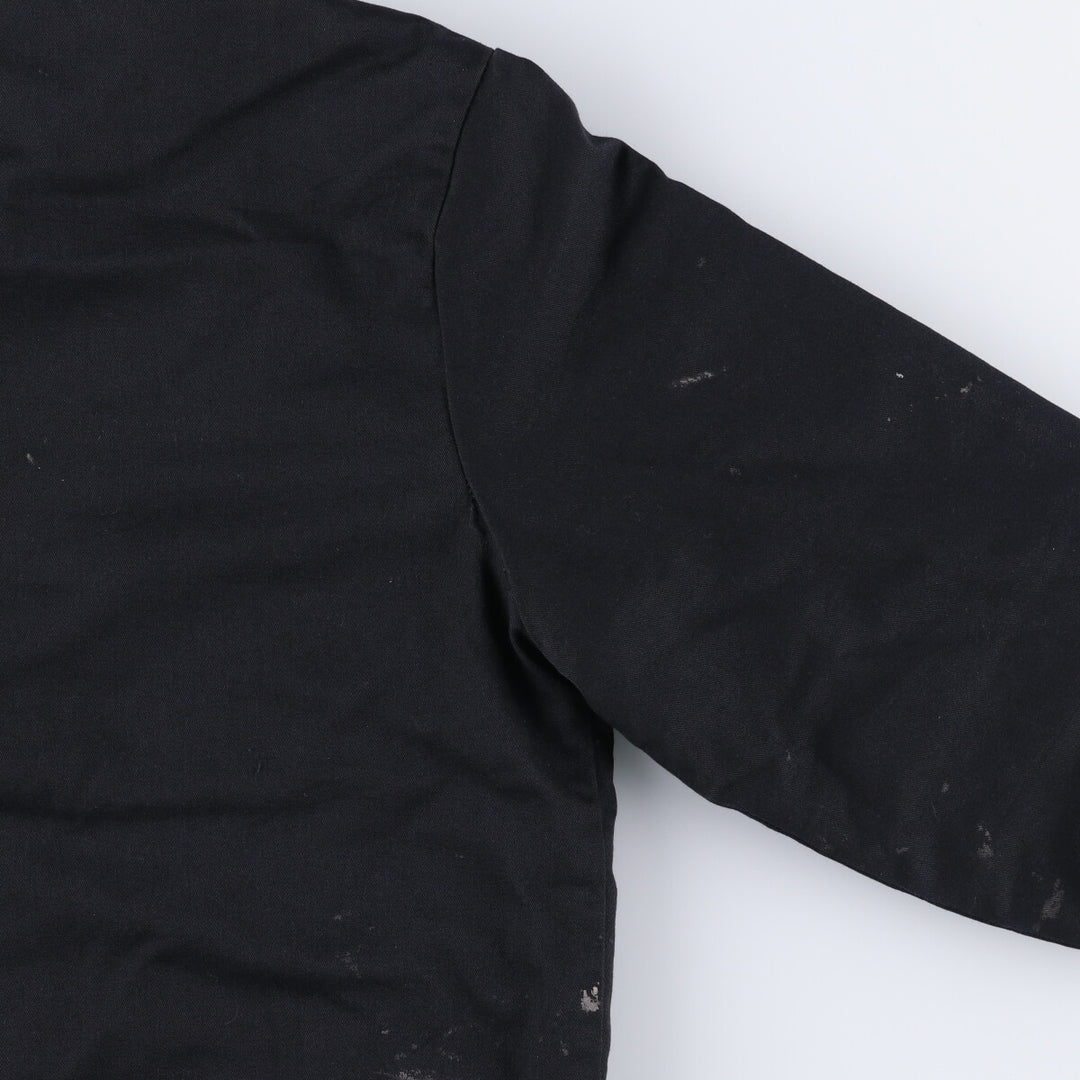 Dickies padded work jacket, men's size L polyester black type Vintage Second Hand