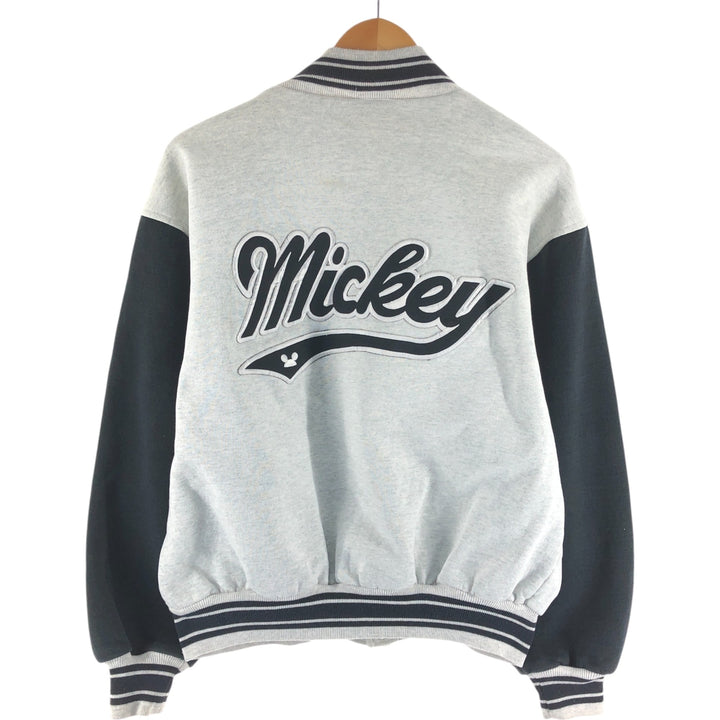 90'S Mickey and Co. varsity sweatshirt, men's size L, vintage unclear gray type Vintage Second Hand
