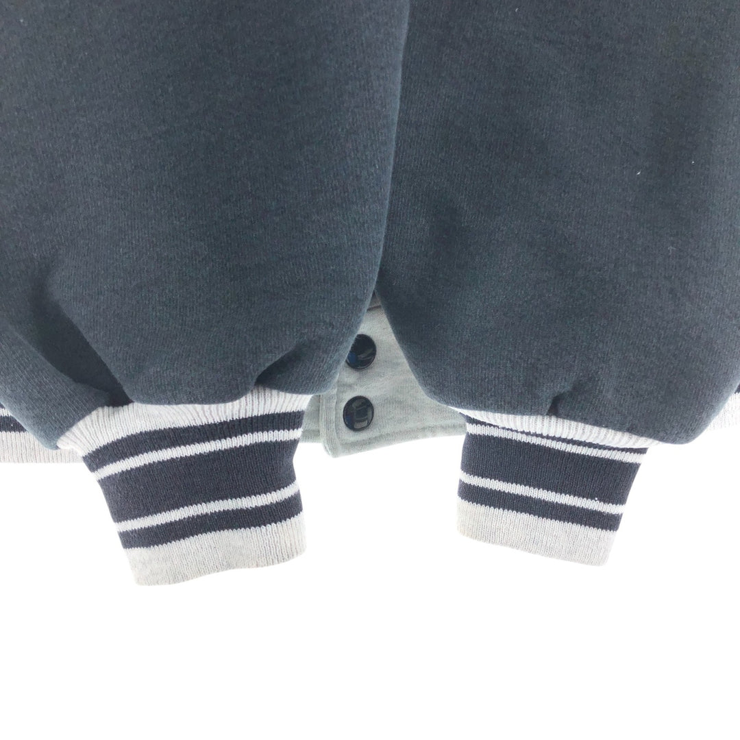 90'S Mickey and Co. varsity sweatshirt, men's size L, vintage unclear gray type Vintage Second Hand