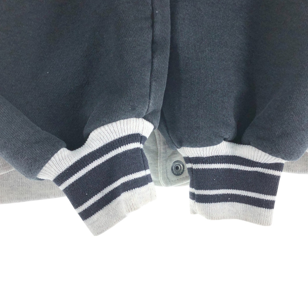 90'S Mickey and Co. varsity sweatshirt, men's size L, vintage unclear gray type Vintage Second Hand