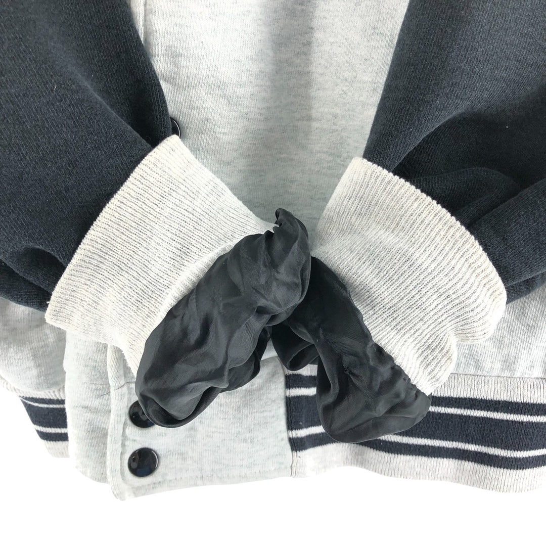 90'S Mickey and Co. varsity sweatshirt, men's size L, vintage unclear gray type Vintage Second Hand