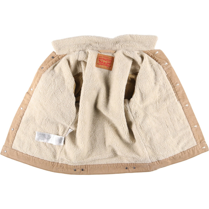Levi's Corduroy Boa Jacket, Women's, Size M cotton Beige type Vintage Second Hand