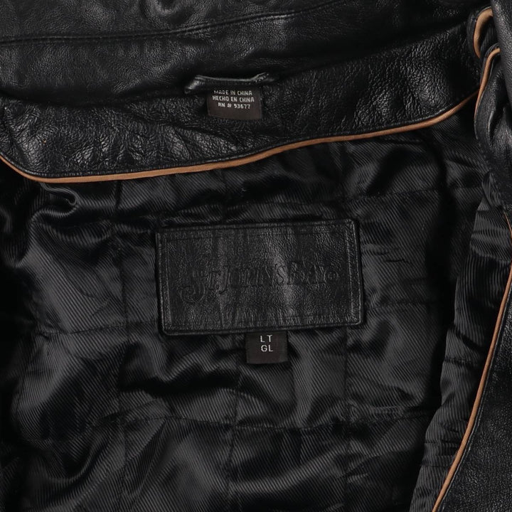 ST JOHN'S BAY Padded Swing Top Type Leather Blouson Men's L size /eaa524629