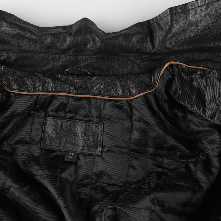 ST JOHN'S BAY Padded Swing Top Type Leather Blouson Men's L size /eaa524629