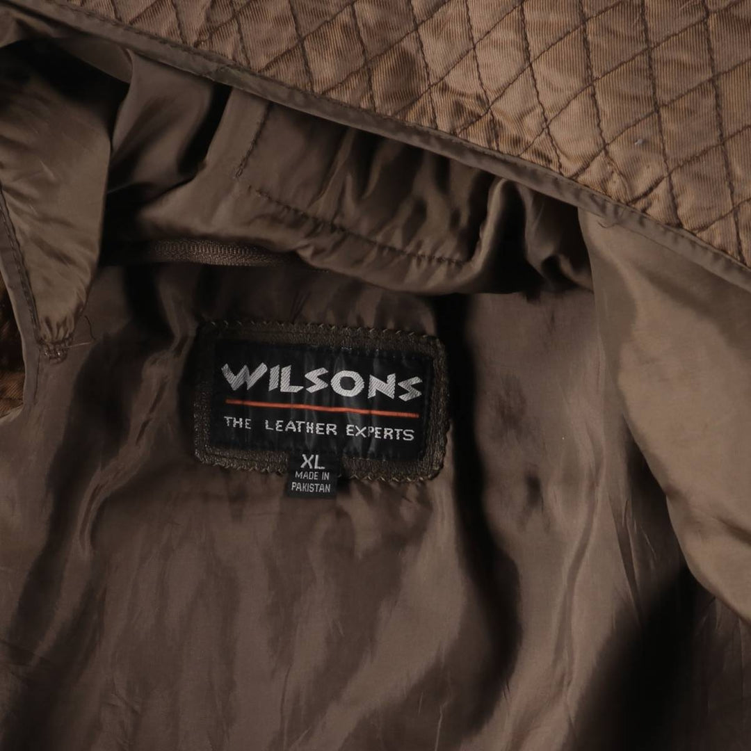 WILSONS Swing Top Type Leather Blouson Men's XL genuine leather brown type Vintage Second Hand