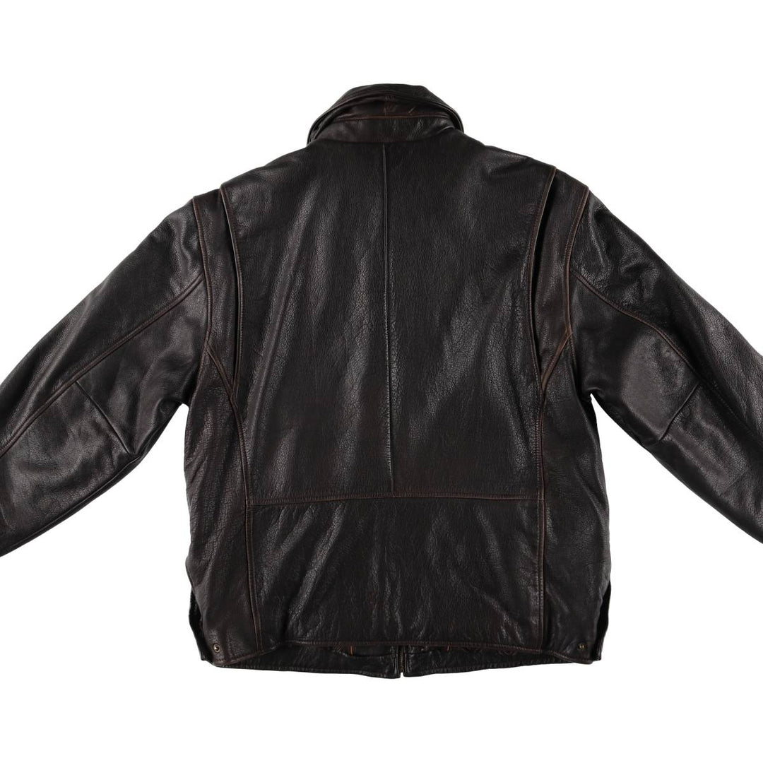 ST JOHN'S BAY Swing top type padded leather blouson Men's M size / eaa524632