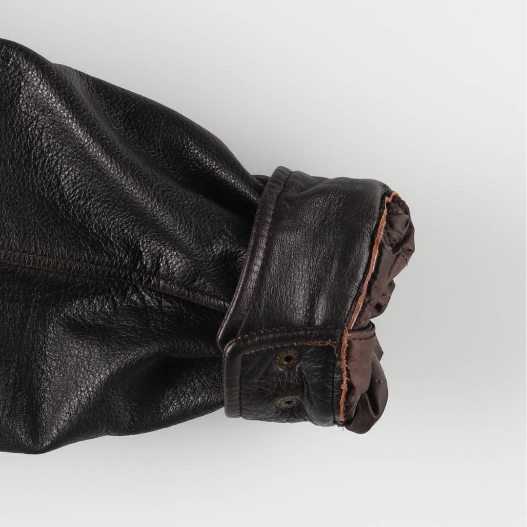 ST JOHN'S BAY Swing top type padded leather blouson Men's M size / eaa524632