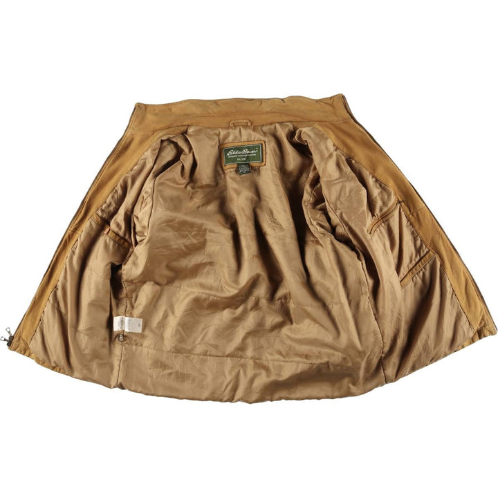 Eddie Bauer Padded Leather Blouson Type Men's XL Size / eaa524637