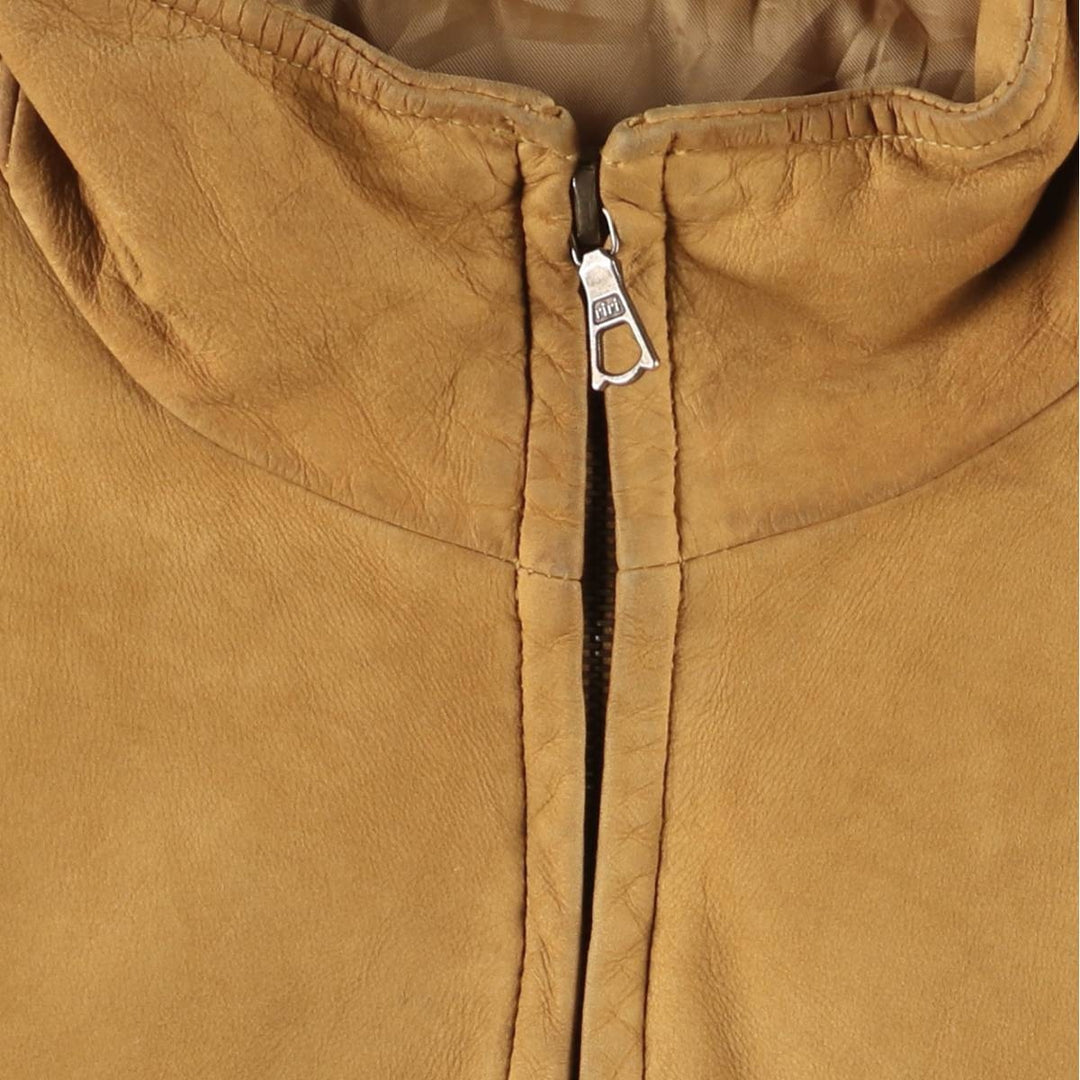 Eddie Bauer Padded Leather Blouson Type Men's XL Size / eaa524637