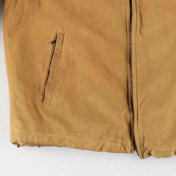 Eddie Bauer Padded Leather Blouson Type Men's XL Size / eaa524637