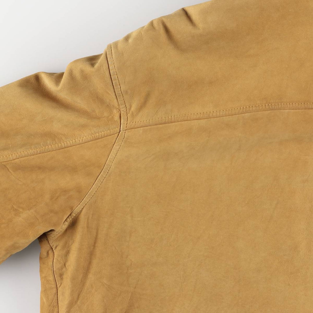 Eddie Bauer Padded Leather Blouson Type Men's XL Size / eaa524637