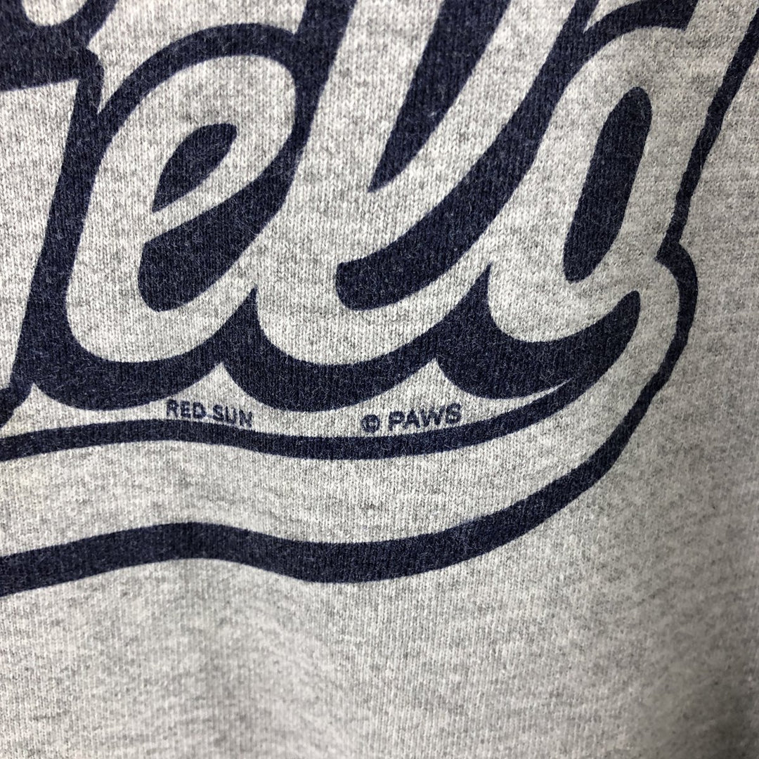 COTTON DELUXE CASUALS GARFIELD Garfield character sweatshirt, sweatshirt, men's size L cotton gray type Vintage Second Hand