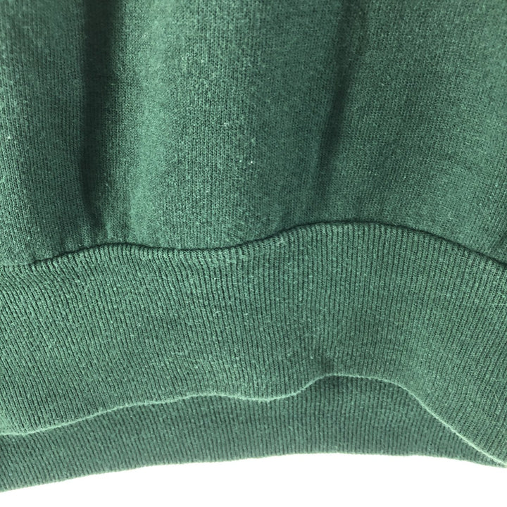 Vintage 80s-90'S Jerzees plain blank sweatshirt, made in the USA, men's size XL cotton green type Vintage Second Hand