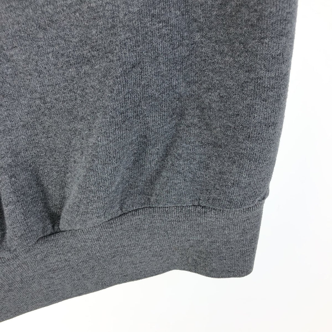 90'S Fruit of the Loom plain blank sweatshirt, made in the USA, men's size L, vintage cotton gray type Vintage Second Hand