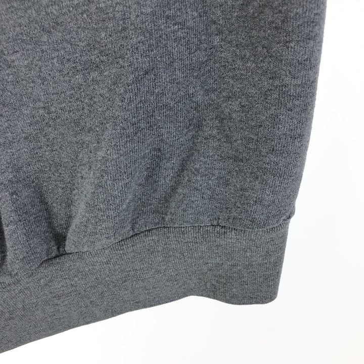 90'S Fruit of the Loom plain blank sweatshirt, made in the USA, men's size L, vintage cotton gray type Vintage Second Hand