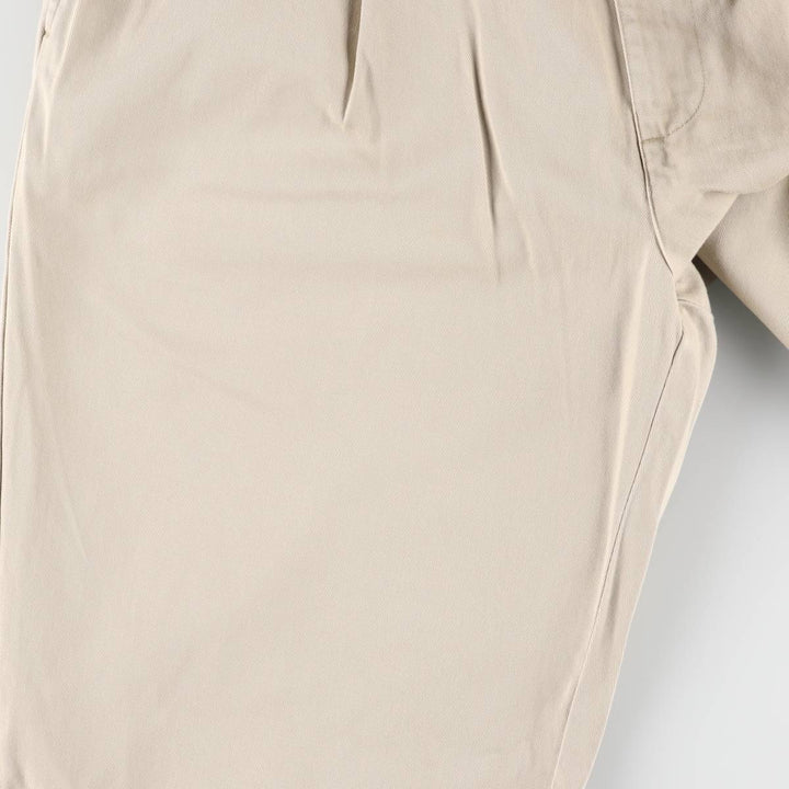 Ralph Lauren POLO RALPH LAUREN Two-pleat chino pants for men, size W35 cotton Beige type Vintage Second Hand