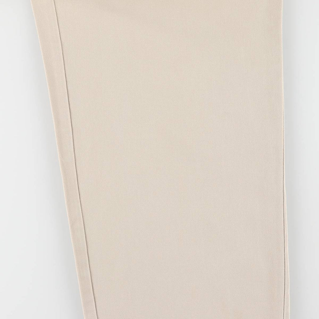 Ralph Lauren POLO RALPH LAUREN Two-pleat chino pants for men, size W35 cotton Beige type Vintage Second Hand