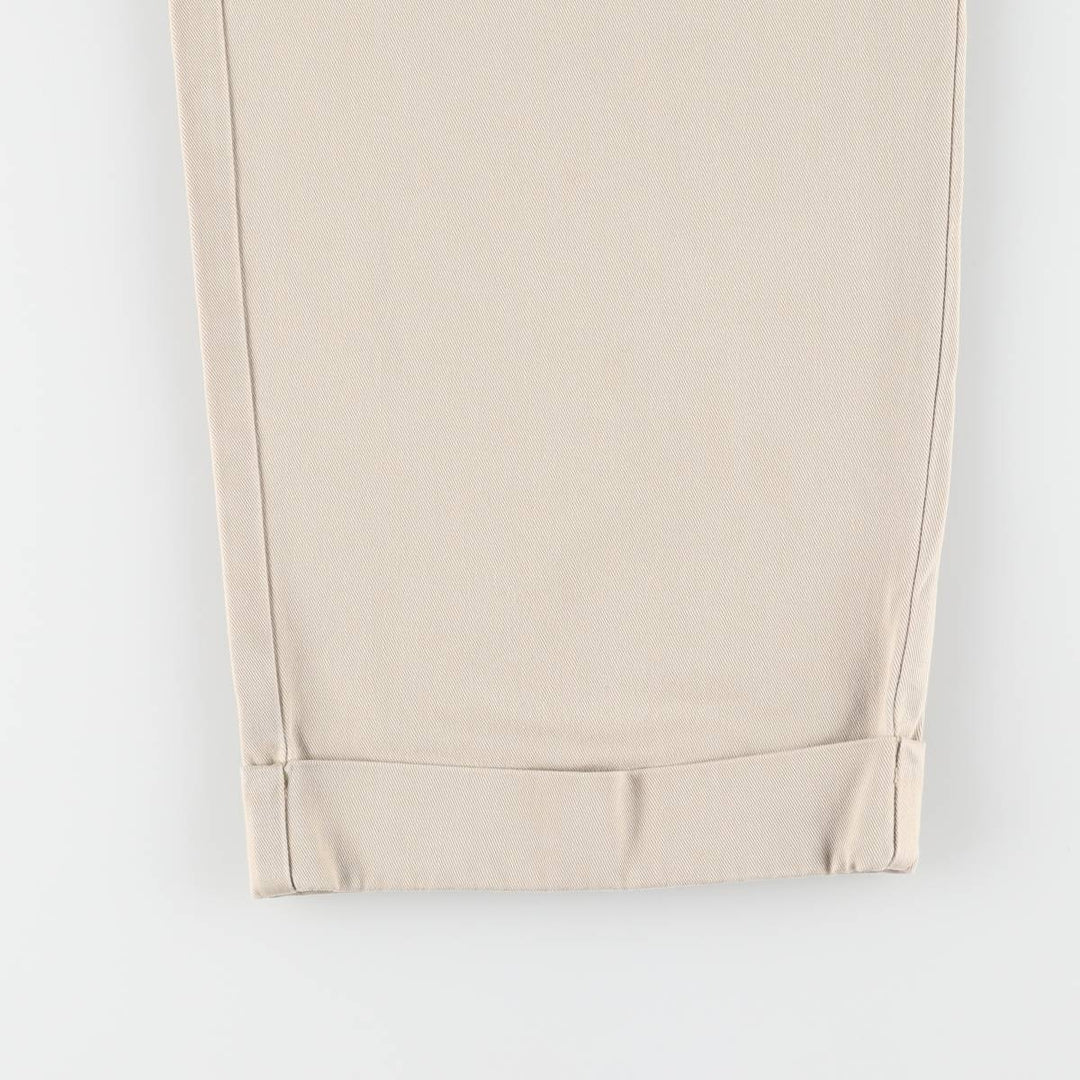 Ralph Lauren POLO RALPH LAUREN Two-pleat chino pants for men, size W35 cotton Beige type Vintage Second Hand