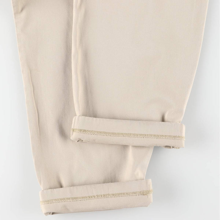 Ralph Lauren POLO RALPH LAUREN Two-pleat chino pants for men, size W35 cotton Beige type Vintage Second Hand