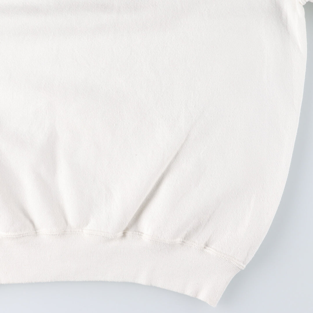 90'S Jerzees Plain Blank Sweatshirt Trainer Made in USA Men's Size L Vintage cotton white type Vintage Second Hand