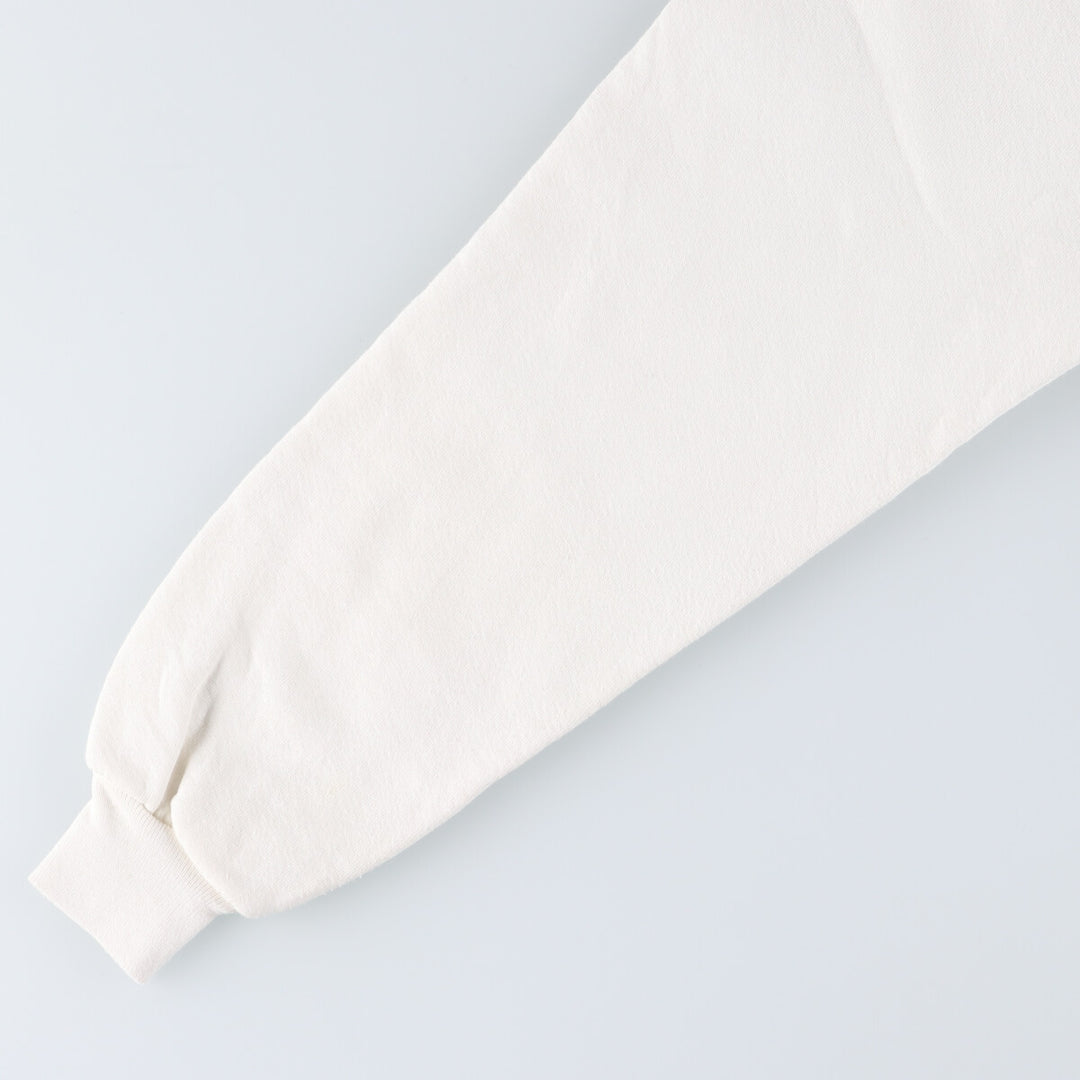 90'S Jerzees Plain Blank Sweatshirt Trainer Made in USA Men's Size L Vintage cotton white type Vintage Second Hand