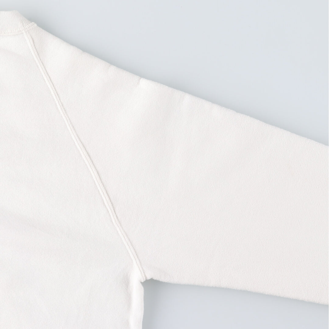 90'S Jerzees Plain Blank Sweatshirt Trainer Made in USA Men's Size L Vintage cotton white type Vintage Second Hand