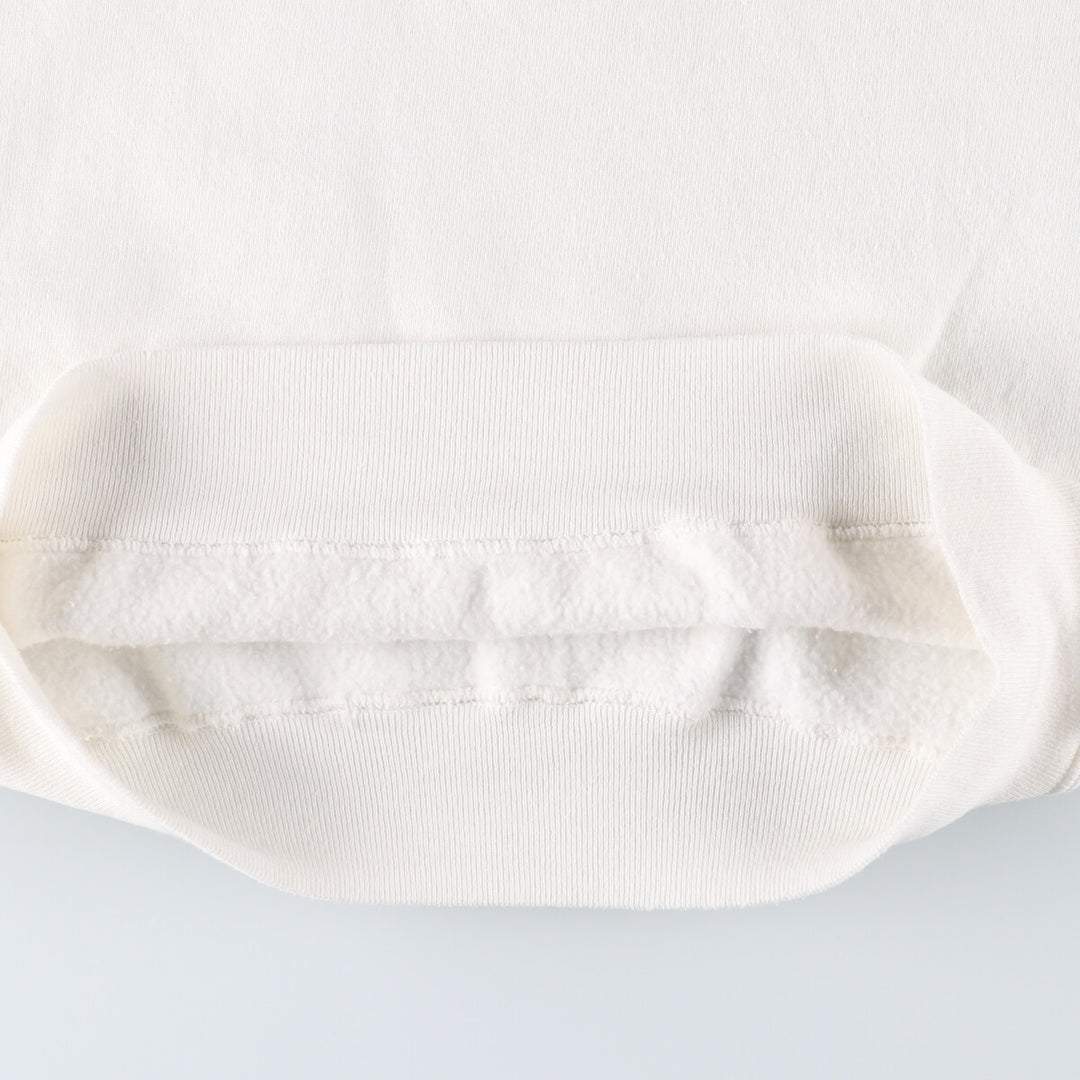 90'S Jerzees Plain Blank Sweatshirt Trainer Made in USA Men's Size L Vintage cotton white type Vintage Second Hand