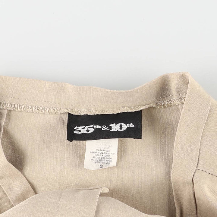 35th & 10th Half-Length Tight Skirt Made in USA Women's Size S polyester Beige type Vintage Second Hand