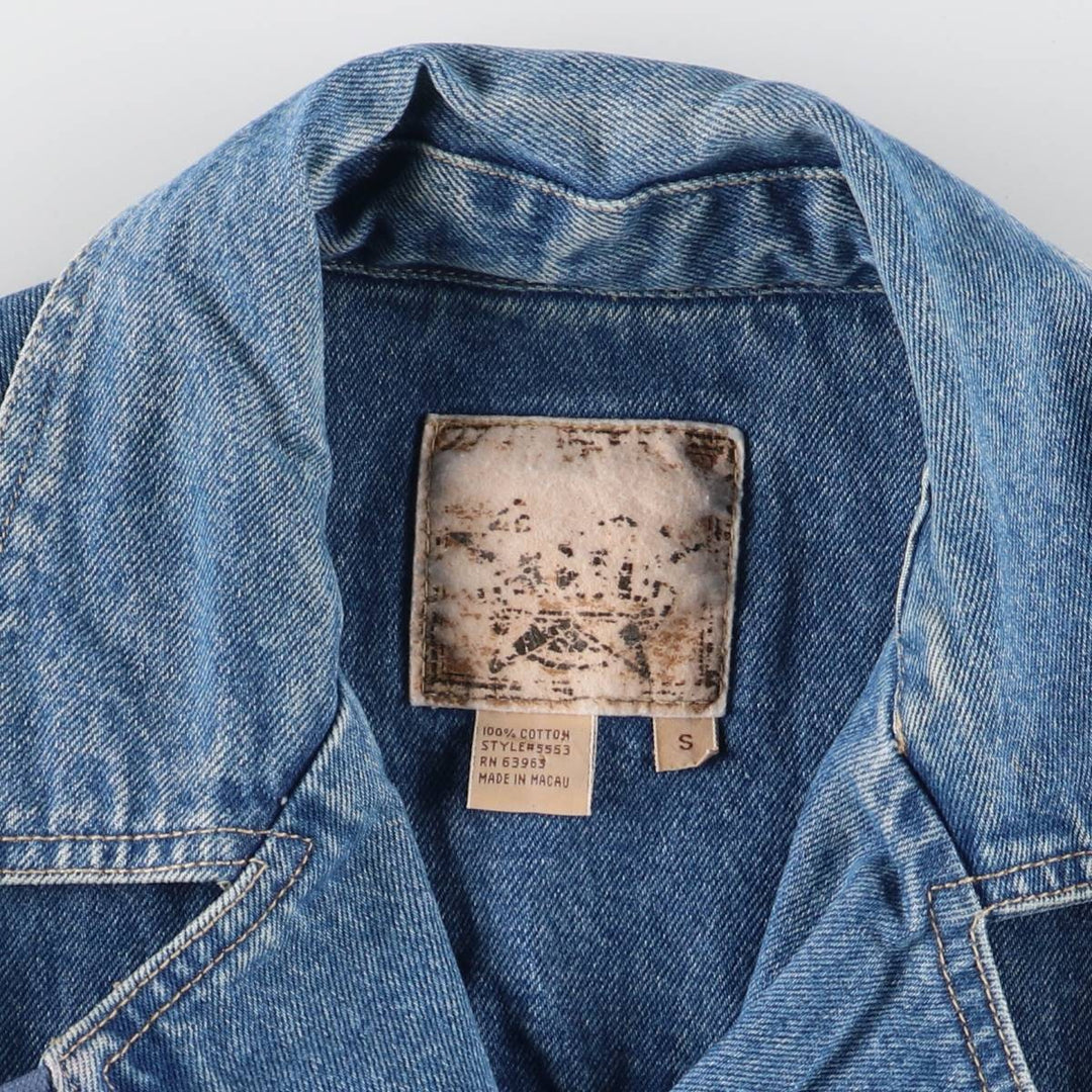 Double-breasted denim jacket for women, equivalent to XL / eaa524935