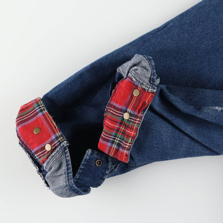 80'S LLBean Denim Parka Women's Size L Vintage /eaa524937