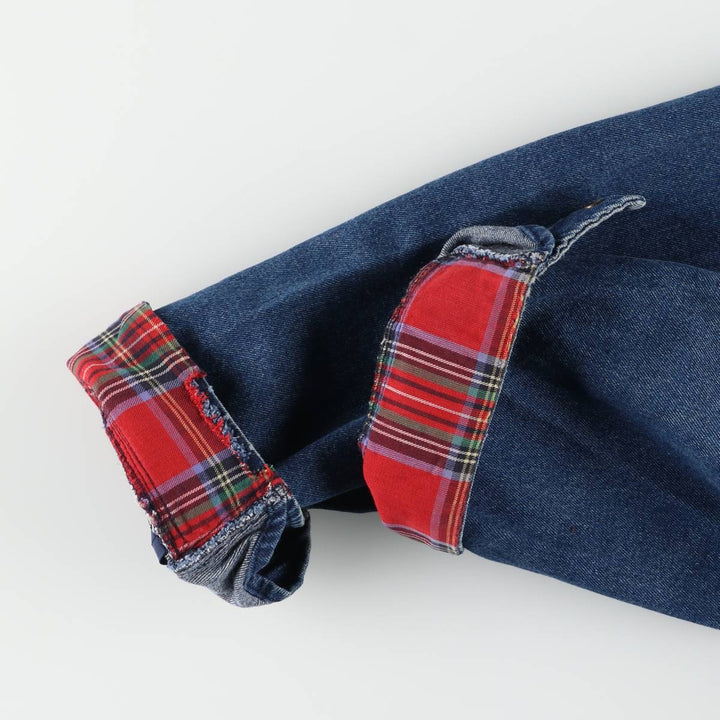 80'S LLBean Denim Parka Women's Size L Vintage /eaa524937