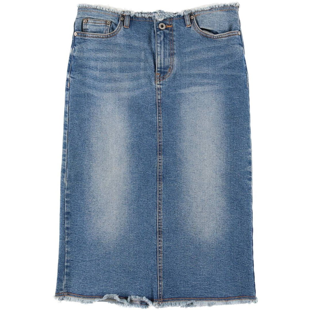 Mavi Jeans Denim Half-Length Tight Skirt, Women's Size Medium cotton blue type Vintage Second Hand