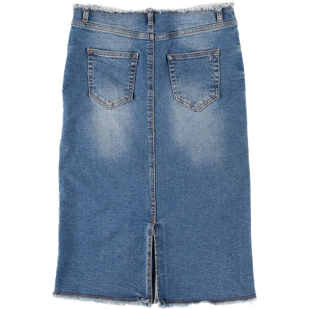 Mavi Jeans Denim Half-Length Tight Skirt, Women's Size Medium cotton blue type Vintage Second Hand