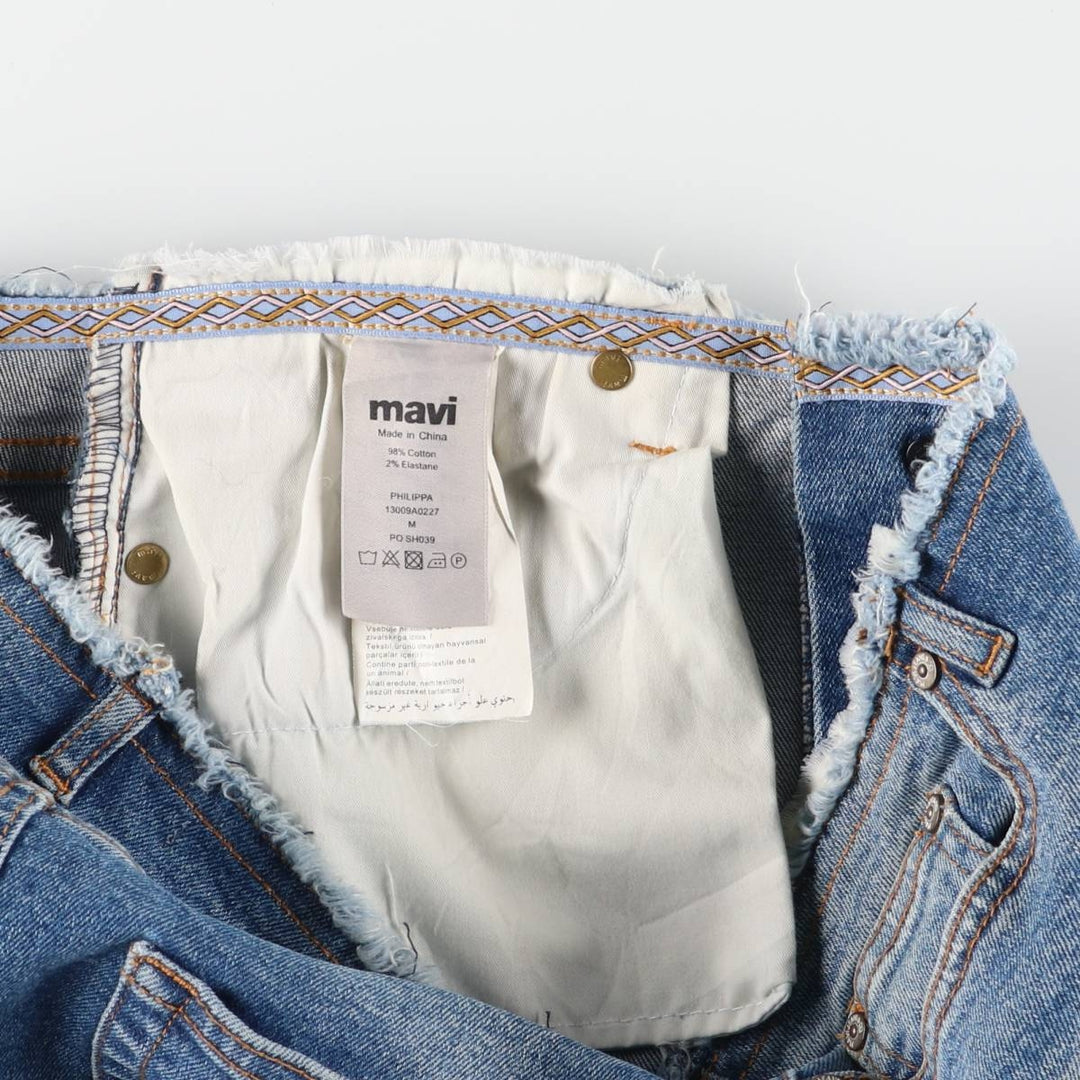 Mavi Jeans Denim Half-Length Tight Skirt, Women's Size Medium cotton blue type Vintage Second Hand