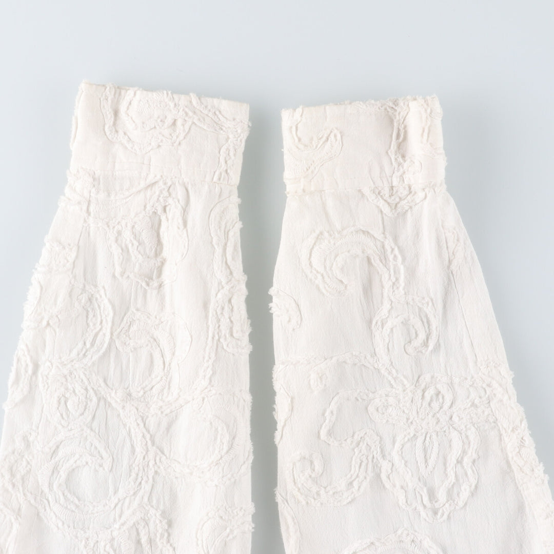 JONES NEW YORK Cutwork Embroidery Long Sleeve Cotton Shirt Women's Size L /eaa524949