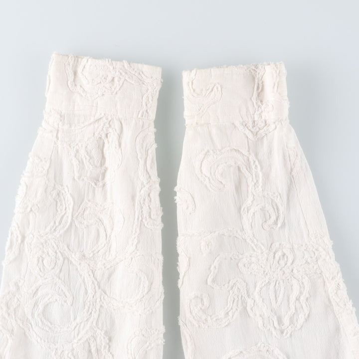 JONES NEW YORK Cutwork Embroidery Long Sleeve Cotton Shirt Women's Size L /eaa524949