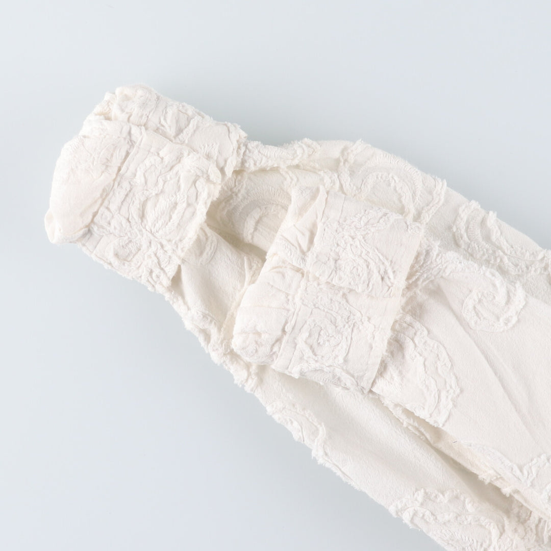 JONES NEW YORK Cutwork Embroidery Long Sleeve Cotton Shirt Women's Size L /eaa524949