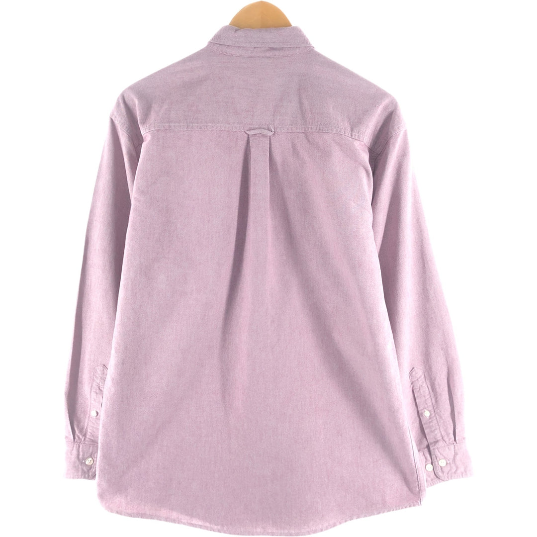 90'S ACME CLOTHING CO. LOONEY TUNES Bugs Bunny long-sleeved button-down shirt, women's size M cotton bordeaux Vintage Second Hand