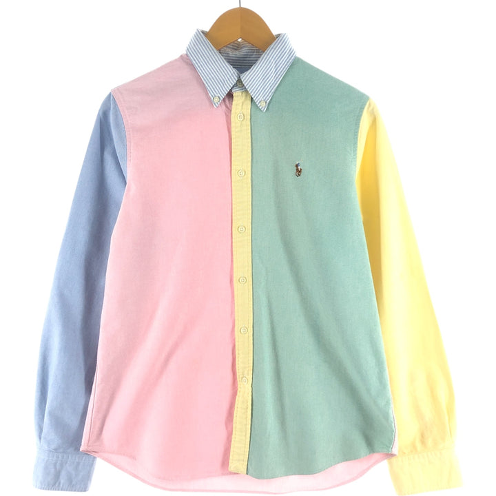 Ralph Lauren CUSTOM FIT Crazy Pattern Long Sleeve Button Down Shirt Women's L size / eaa524954