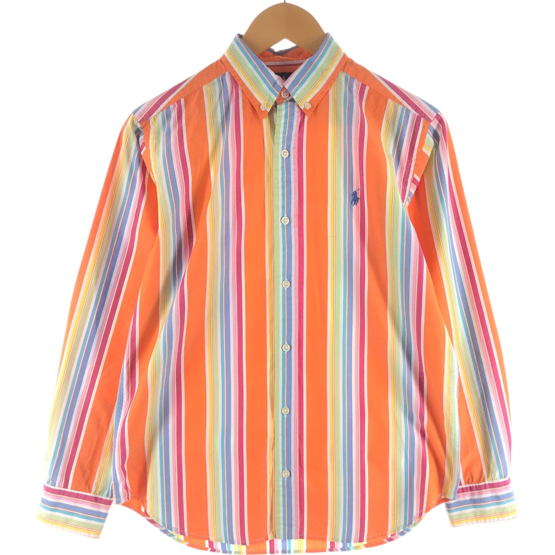 Ralph Lauren Multi-stripe Long Sleeve Button-down Striped Shirt Women's Size L / eaa524955