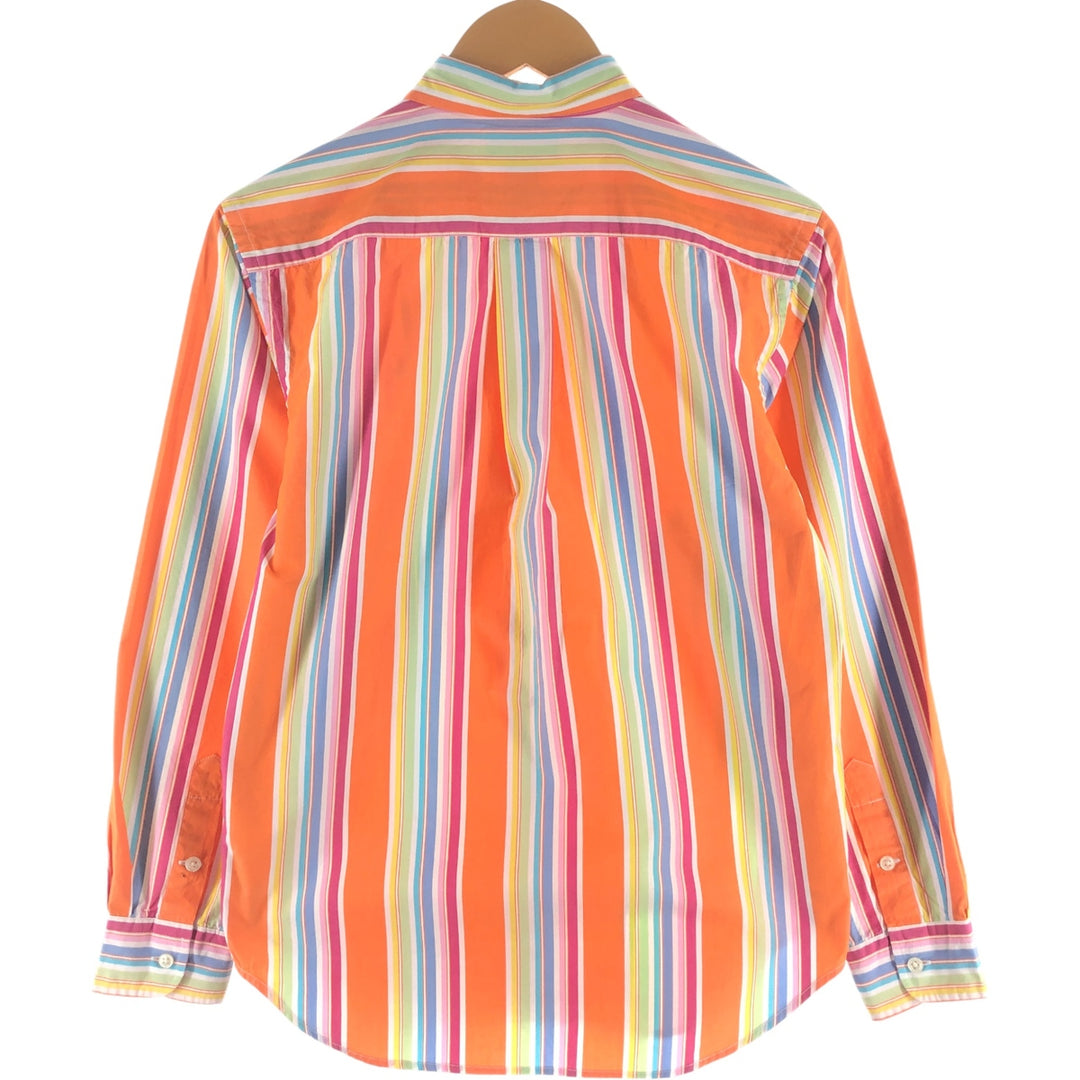 Ralph Lauren Multi-stripe Long Sleeve Button-down Striped Shirt Women's Size L / eaa524955