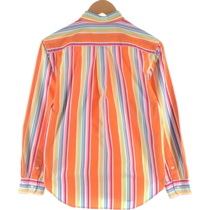 Ralph Lauren Multi-stripe Long Sleeve Button-down Striped Shirt Women's Size L / eaa524955