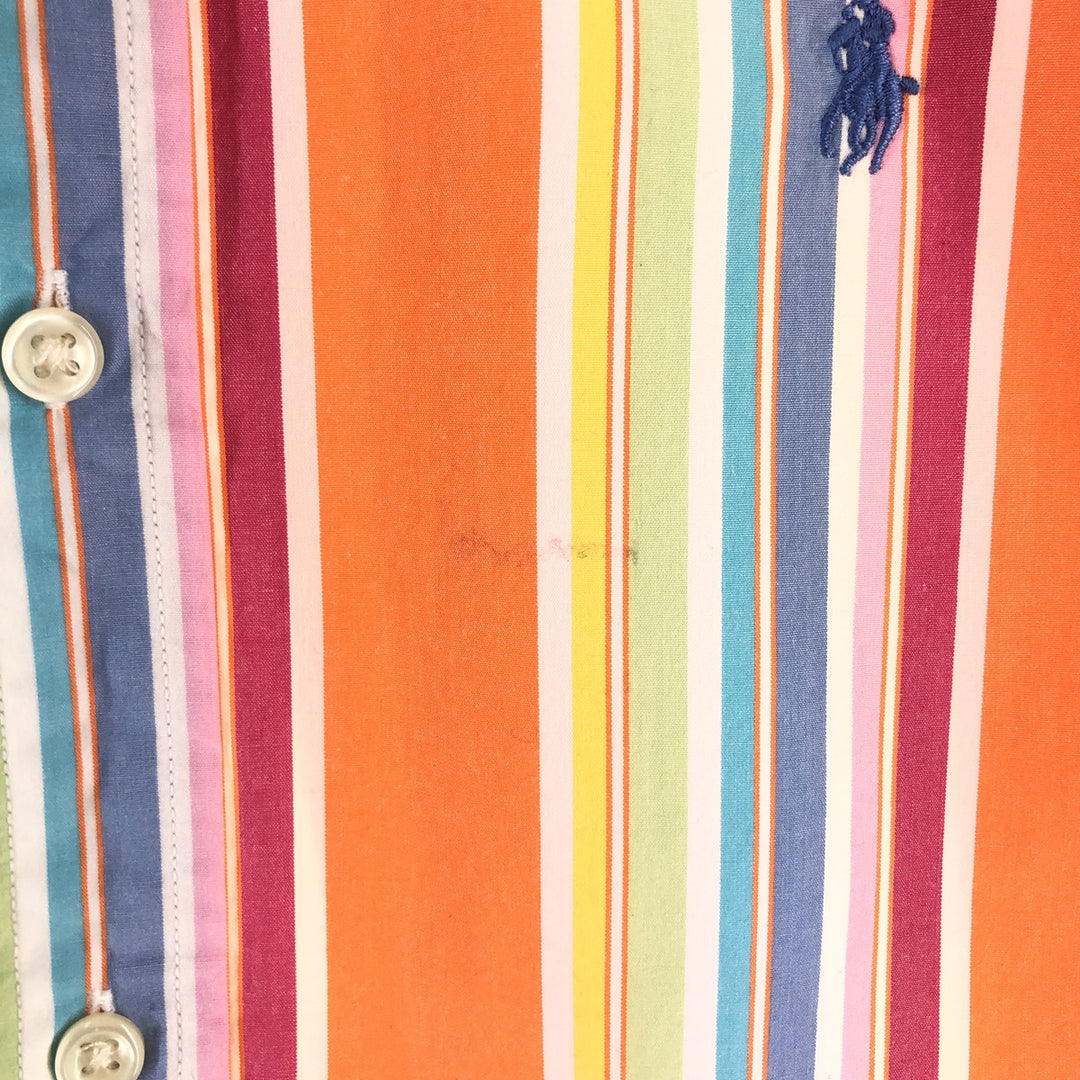 Ralph Lauren Multi-stripe Long Sleeve Button-down Striped Shirt Women's Size L / eaa524955