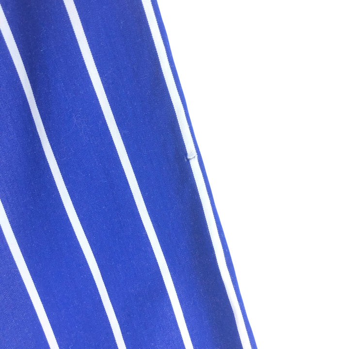 Ralph Lauren POLO RALPH LAUREN Wide collar long sleeve cotton striped shirt Women's XL equivalent /eaa524957