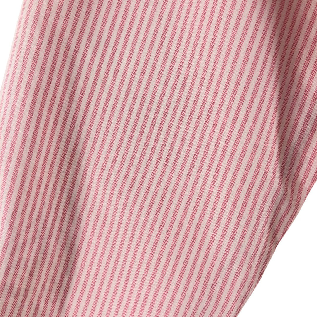 Ralph Lauren Slim Fit Long Sleeve Button-Down Striped Shirt, Women's Size Medium cotton pink type Vintage Second Hand