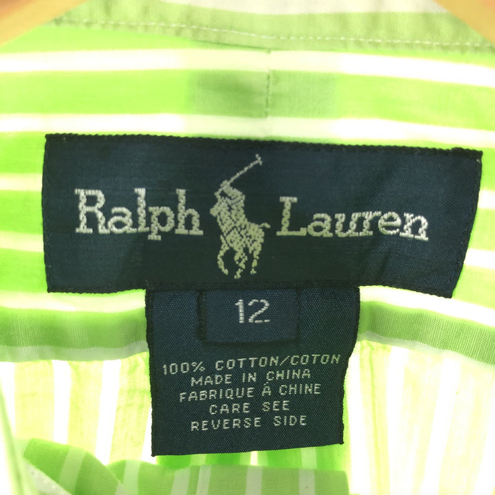 Ralph Lauren Long Sleeve Cotton Striped Shirt Women's Size L / eaa524960
