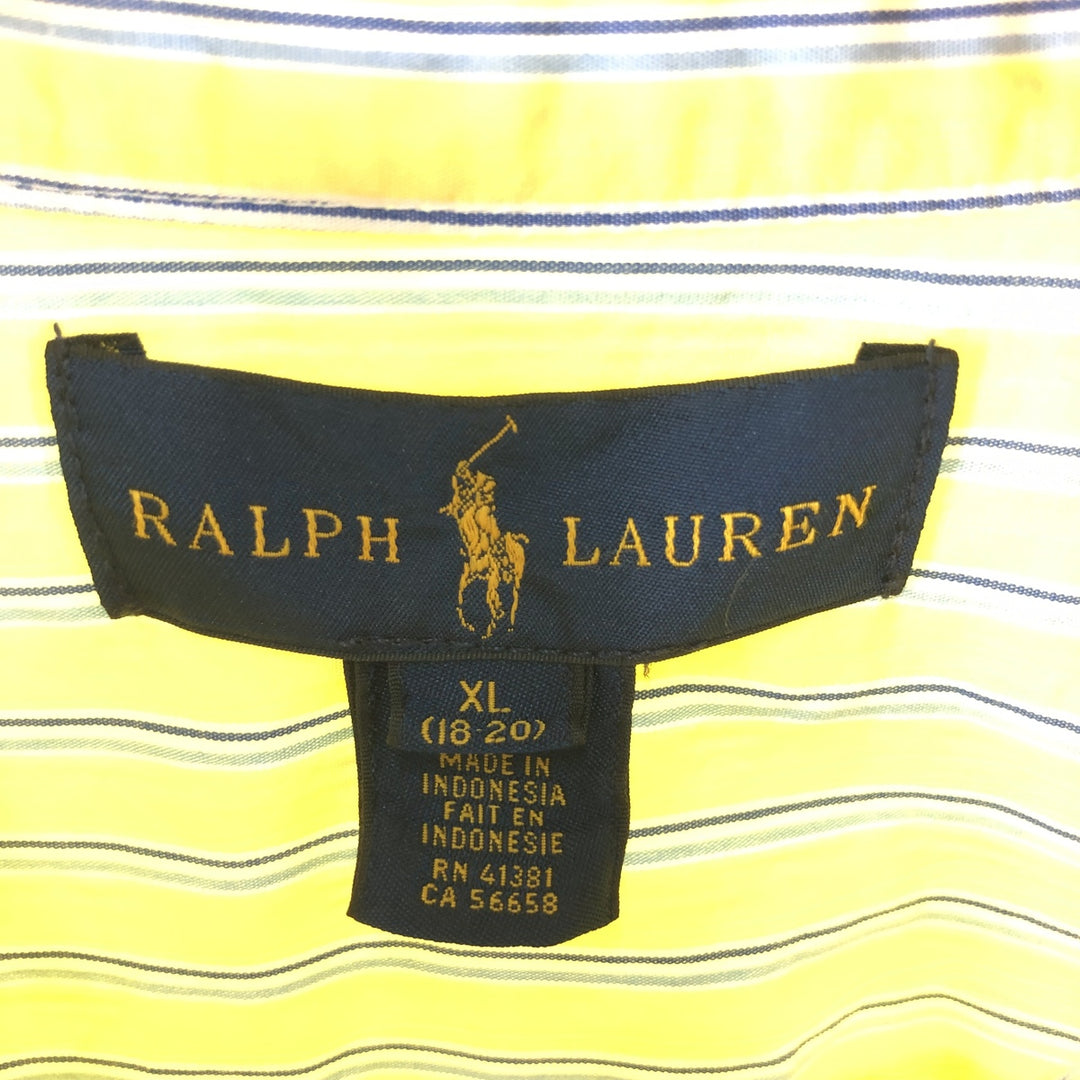 Ralph Lauren Long Sleeve Button Down Striped Shirt Women's XL /eaa524961
