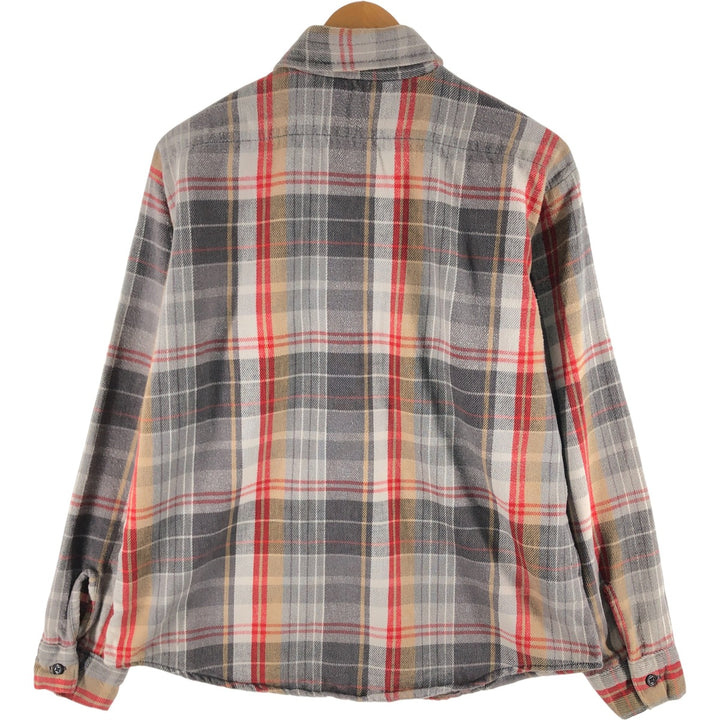 70s~80'S Five Brother Long Sleeve Heavy Flannel Check Shirt Made in USA Men's L Size Vintage /eaa524964