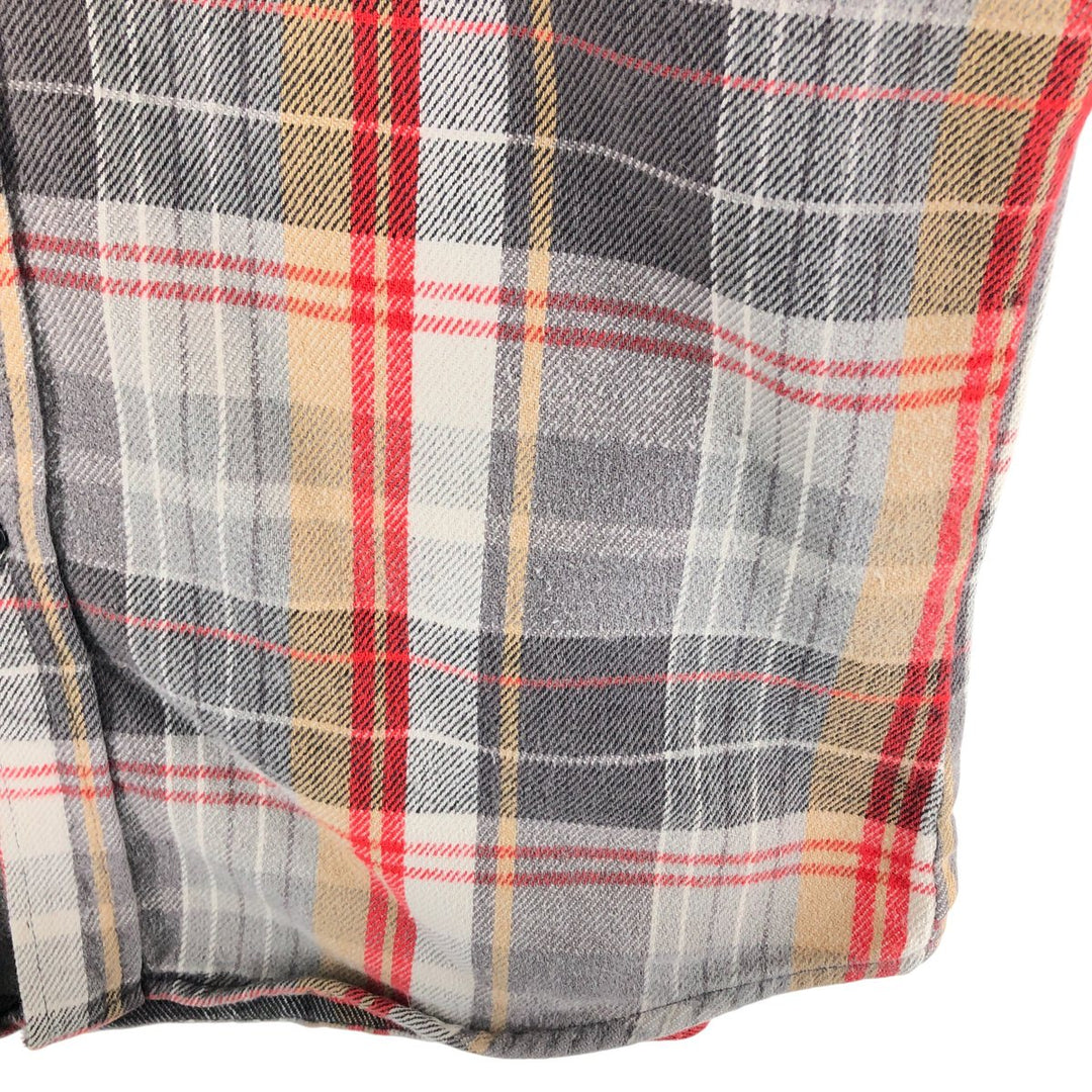 70s~80'S Five Brother Long Sleeve Heavy Flannel Check Shirt Made in USA Men's L Size Vintage /eaa524964